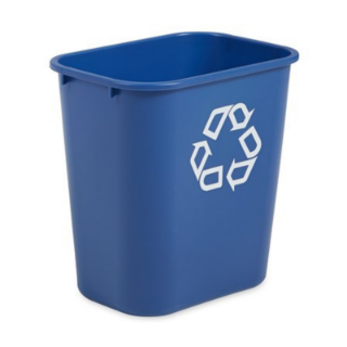Image sur Poubelle recyclage bleue